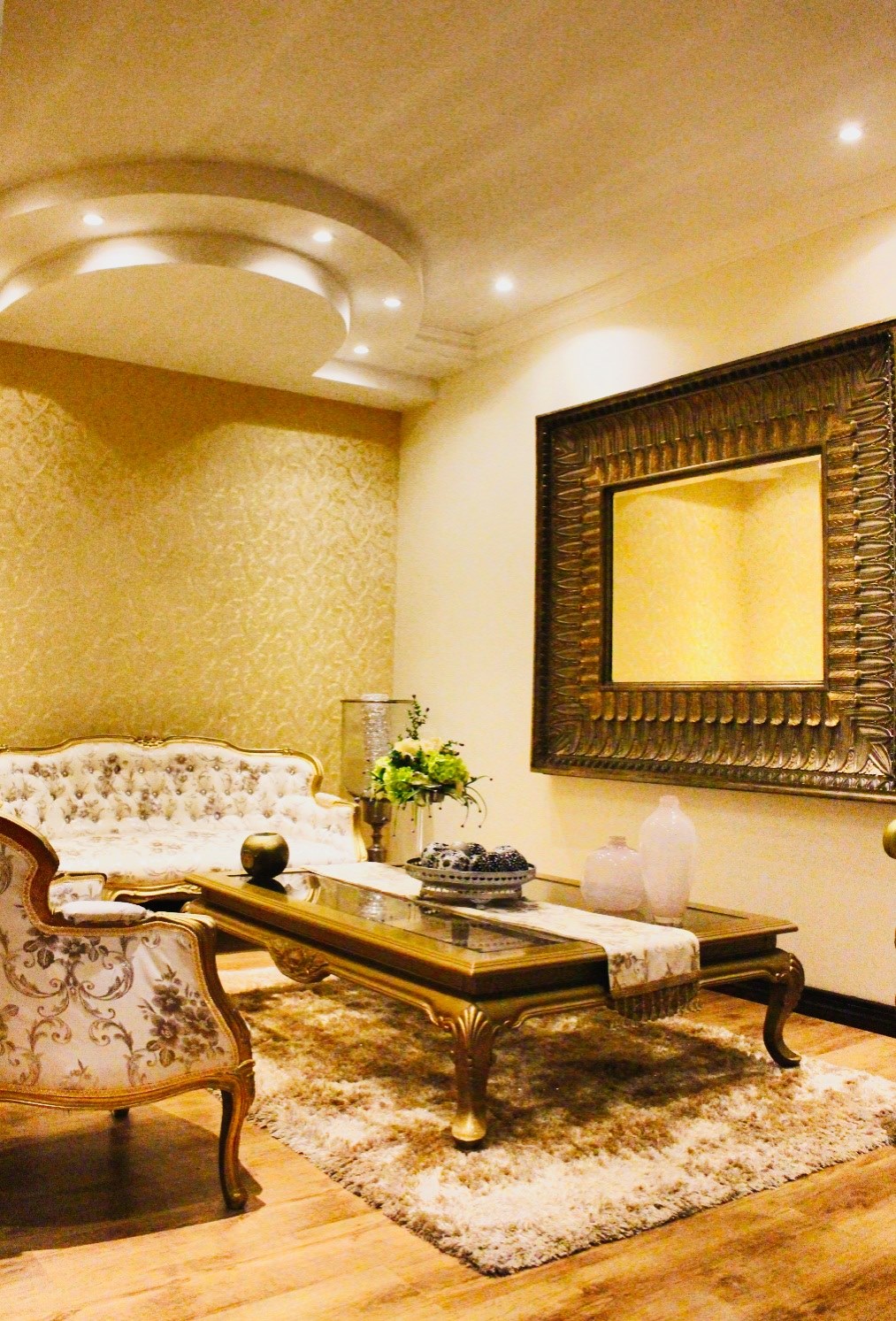 Room with Gold Chair